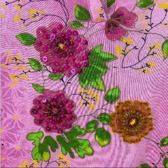 Chaudry KC Crop Embellished Top Y2K - Picture 5 of 6